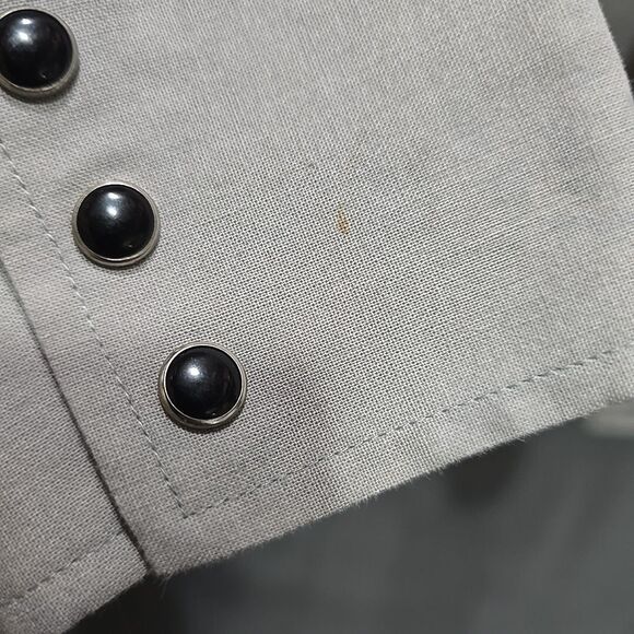 VTG Panhandle Slim SnapButton Shirt SzLg Mens Aztec SouthWestern Longsleeve DUNN - Picture 12 of 16